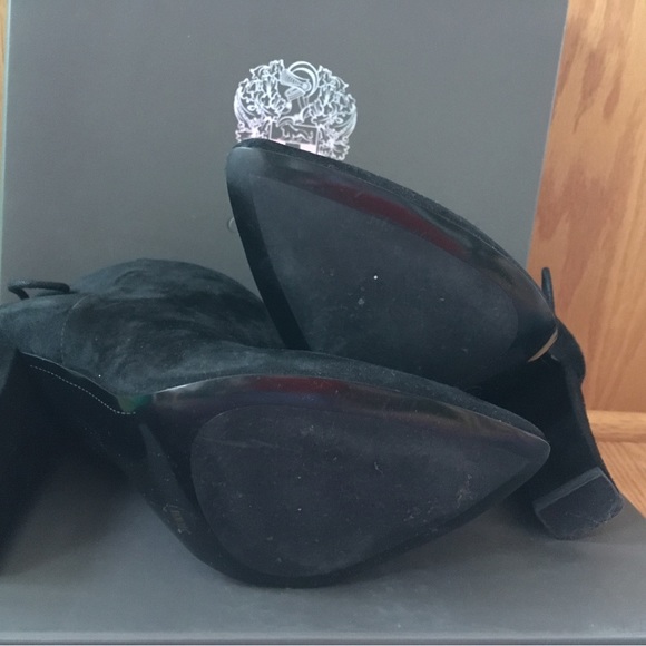 Vince Camuto booties shoes high heels true suede 8.5M - Picture 6 of 6